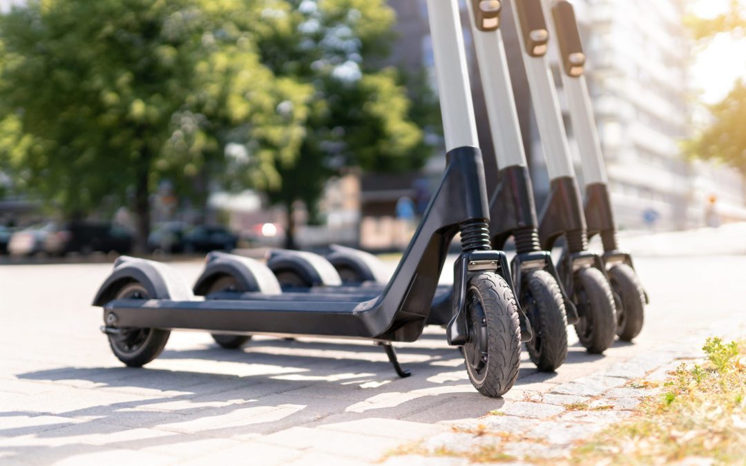 Electro Scooter on street